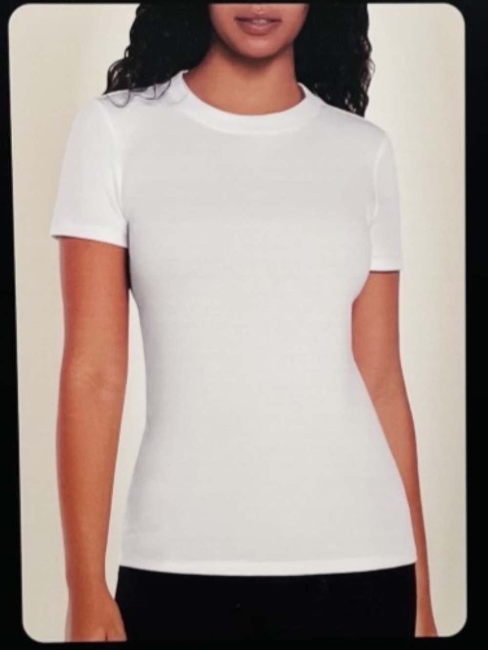 Banana Republic Women's XL 3 Pack Stretch Rib Crew Neck Short Sleeve T-shirts